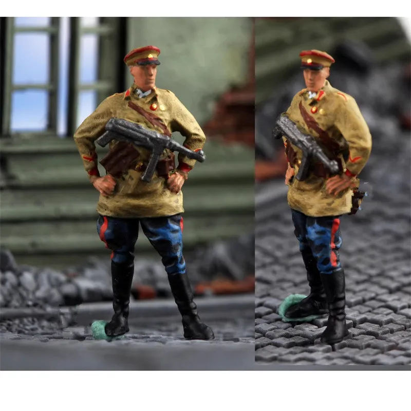 Model w skali 1:72, 1 sztuka, figurka akcji komisarza politycznego Armii Czerwonej ZSRR, akcesorium do scen DIY, kolekcja do ekspozycji.