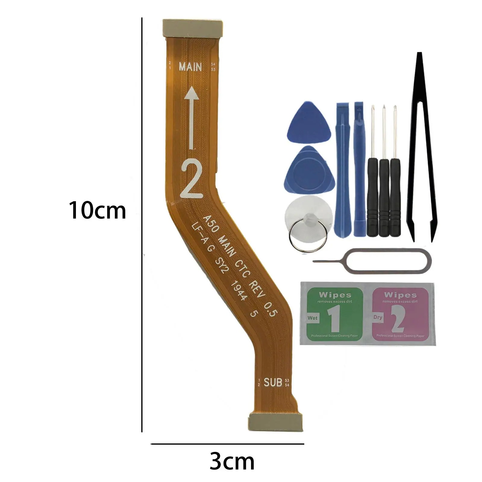 Mainboard LCD Flex Cable Connector with Accessories Main Board Connector for Samsung Galaxy A50