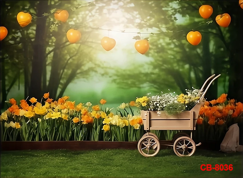 Весенний живописный фон, сладкие цветы, фон для фотосъемки, луг, цветочные цветы, садовые цветы, луга, парк, деревья, ребенок