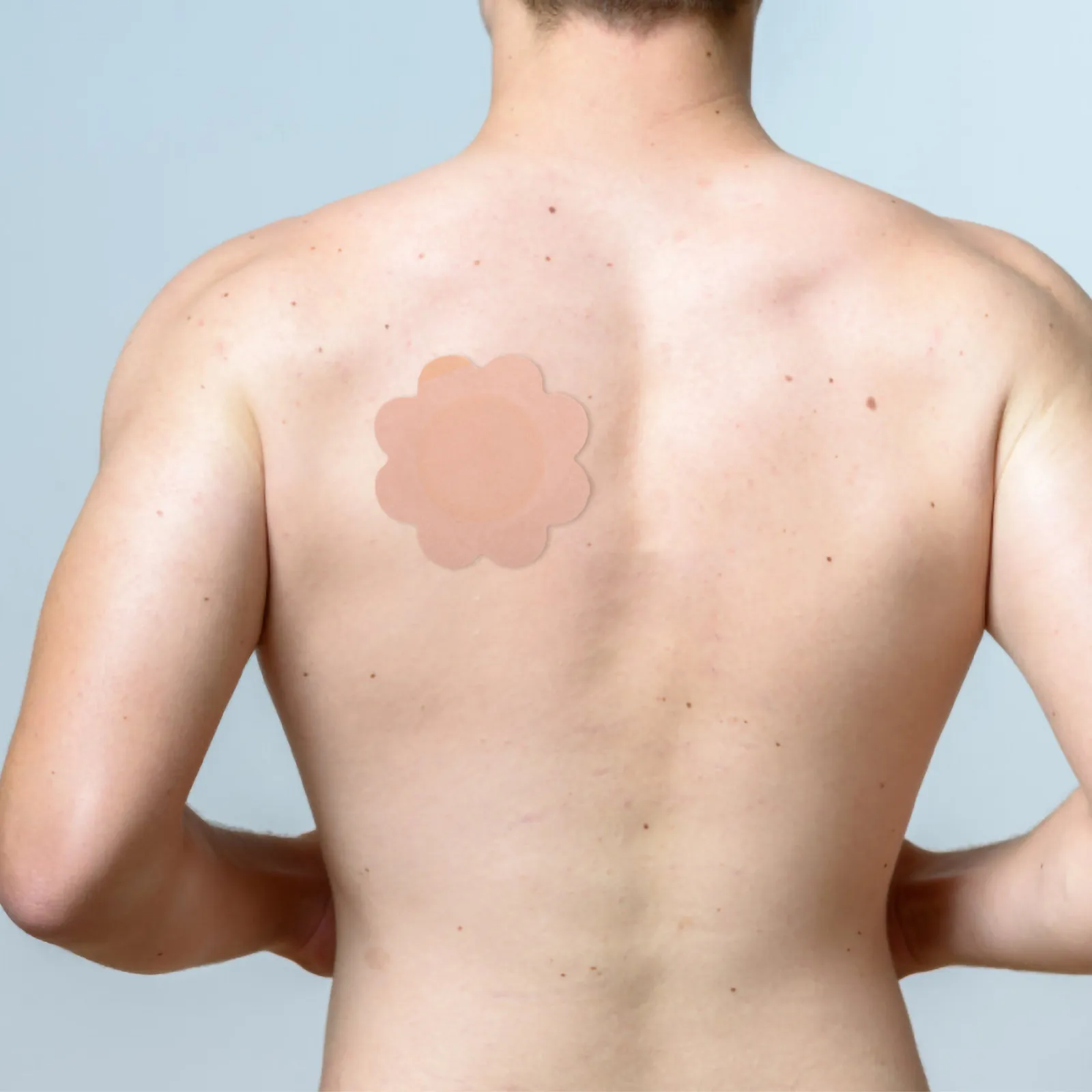 50Pcs Acupoint Sticker Skin-Colored Breathable Oil Absorbent Pads for Belly Lumbar Navel Treatment Patch Body Belly Pads