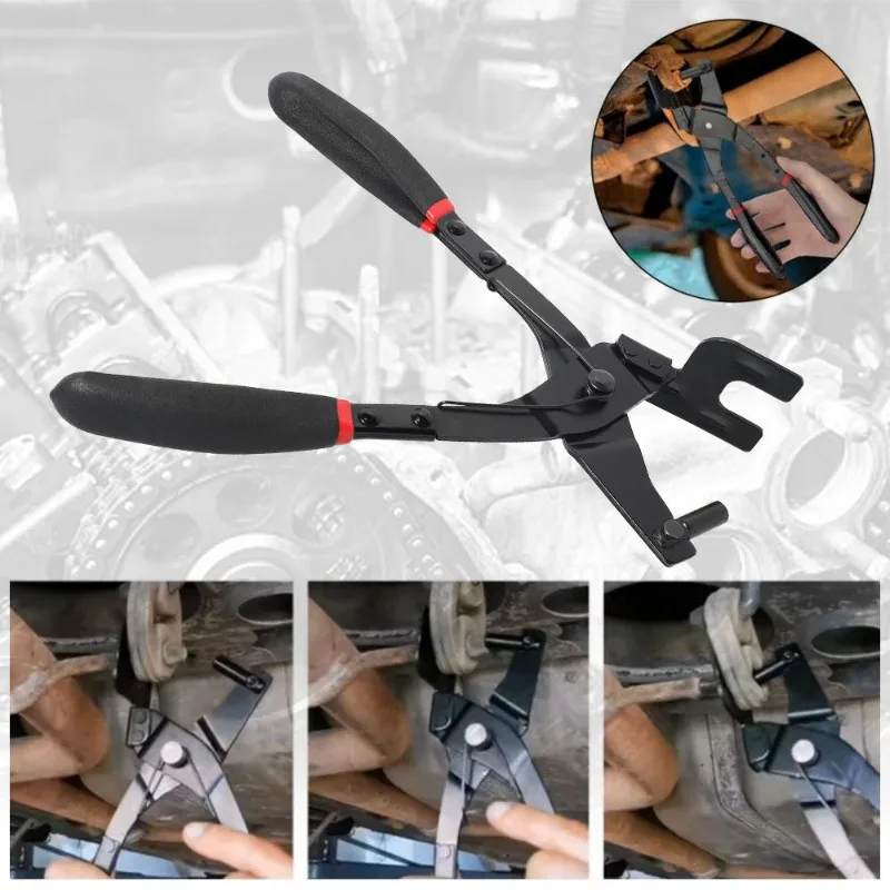 

Щипцы для снятия резиновой прокладки выхлопной трубы автомобиля, плоскогубцы для снятия вешалки для выхлопной трубы, инструмент для удаления резиновой прокладки выхлопной трубы