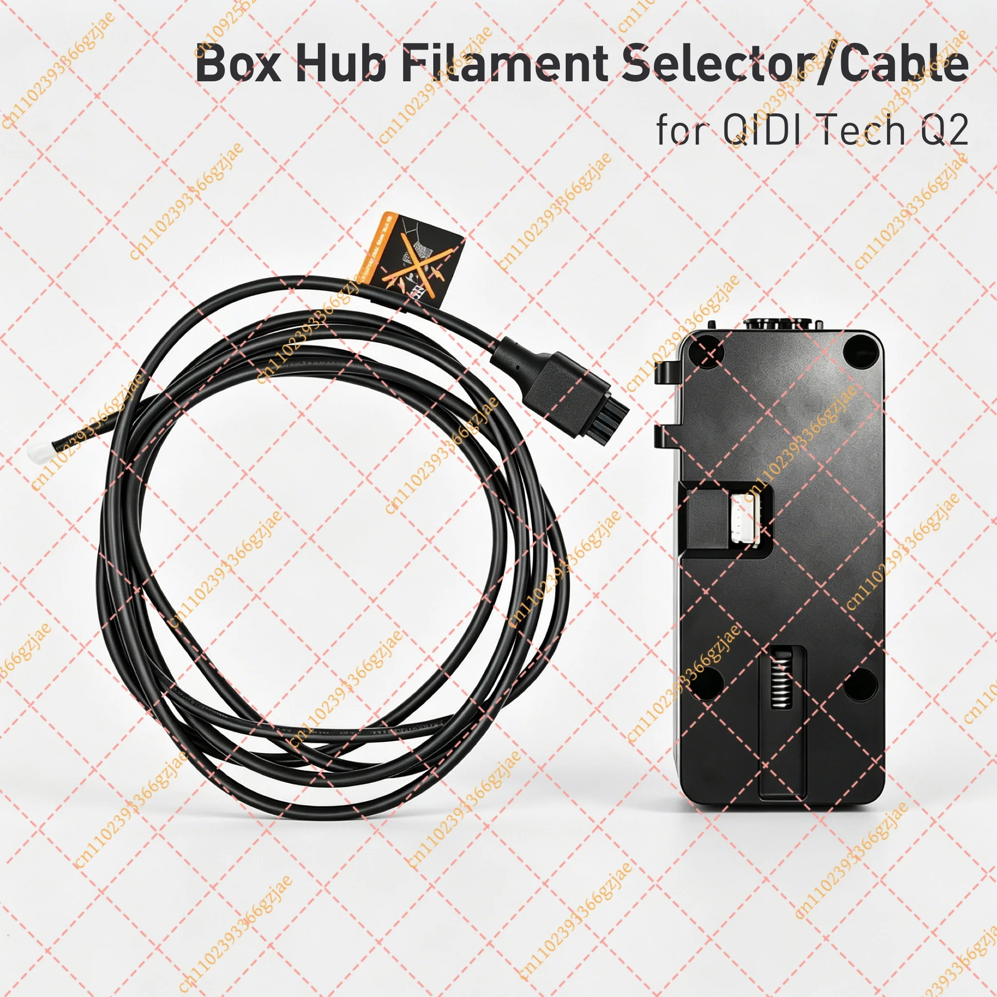 

Box Hub Filament Selector with Cable for QIDI Q2 4-in-1 Adapter for QIDI Tech Q2 3D Printer Accessory, Black (Filament Selector)