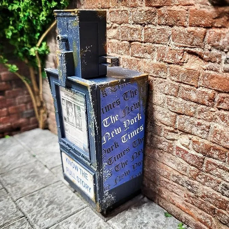 Adorno americano en miniatura, casa de muñecas pública antigua, casa de muñecas Vintage