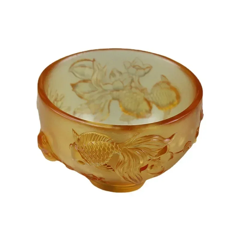 Ancient glass bowl pair insurance company anniversary business souvenir glass tableware teacup