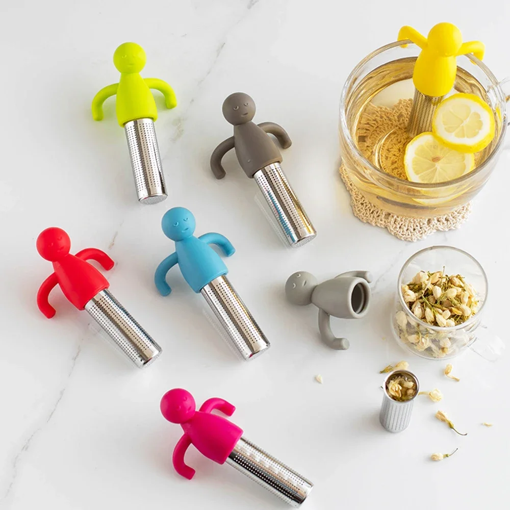 2Pcs Tea Infuser Cute Creative Cute Silicone Tea Infuser Convenient To Use Tea Strainers High-quality Non-toxic Spice Infuser