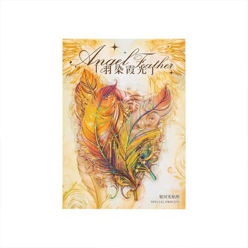 ملصقات مقاومة للماء من ريش الملاك ، موضوع ريش الحيوانات الأليفة ، دفتر الحسابات اليدوي ، مواد الياقات الزخرفية ، لوازم دفتر اليوميات غير المرغوب فيها ، 5 * #5