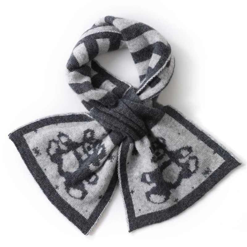 35% кашемировый шарф, размер 85*20, для женской осенне-зимней уличной одежды, теплый вязаный кашемировый шарф, шаль