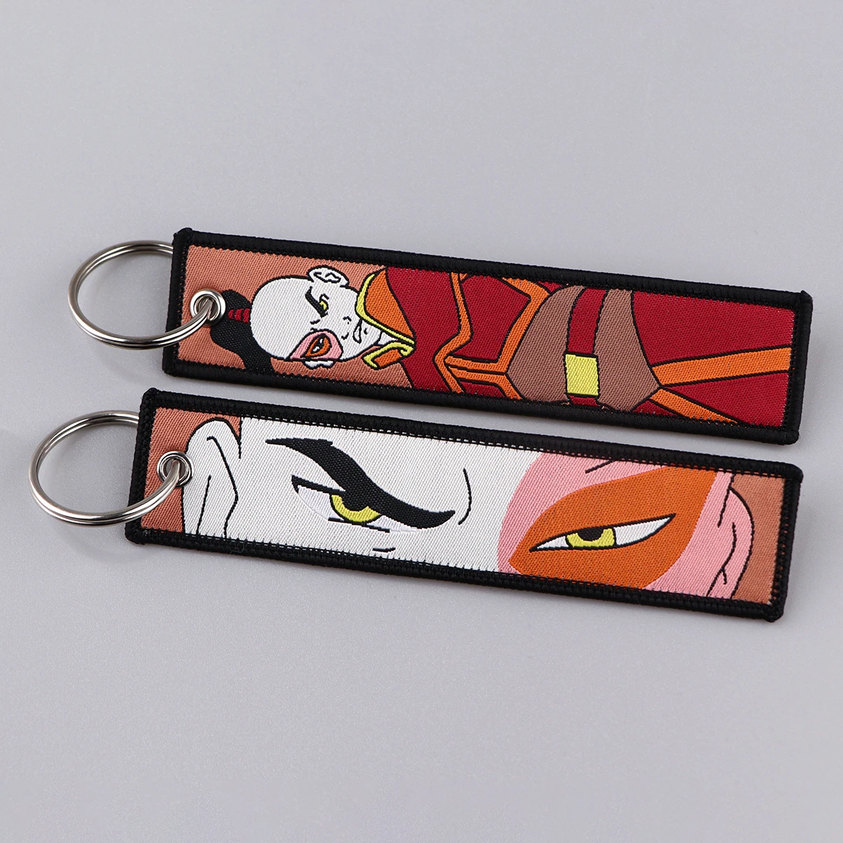 

1PCS Fantasy Animation Embroidery Key Fobs Holder Key Ring Keychain for Motorcycles Cars Pendant Fashion Accessories