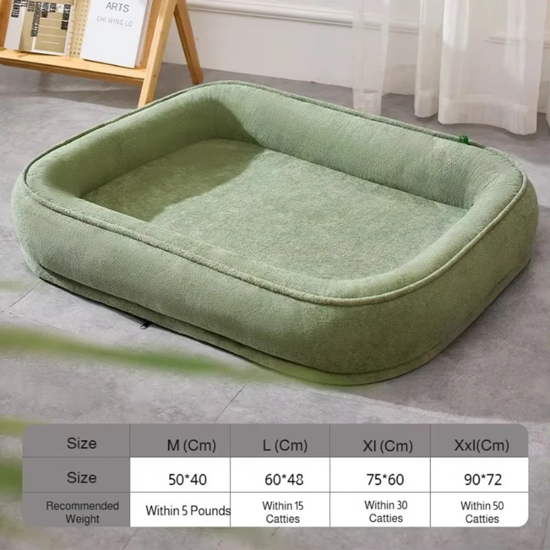 Thickened Washable Pet Sofa Bed, Comfort Durable All-Season Sleeping Cushion for Dogs Cats Indoor