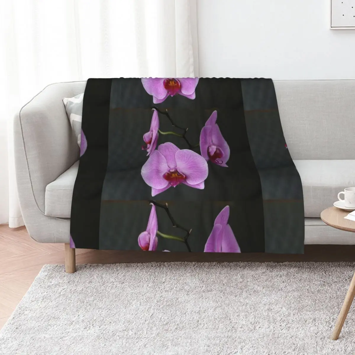 pink moth orchid Throw Blanket halloween Hairys Single Hair Tourist Blankets For Bed Blankets