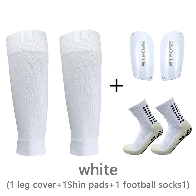 1 set of high elastic football leggings adult youth sports leggings outdoor protective equipment non-slip soccer socks