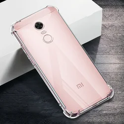 For Xiaomi Redmi Note4 Note 4 4X RedmiNote4 Global Airbag Anti Drop Phone Case Soft Clear Silicone Fall-proof Bumper Cover Coque