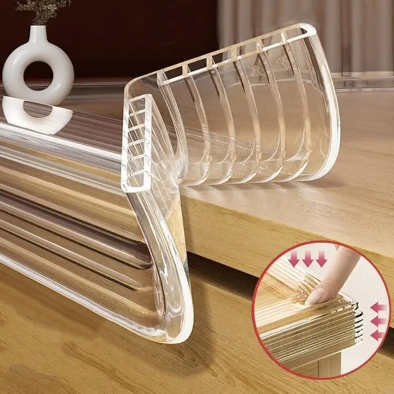 CORB Baby Proof Corner Protector Clear Invisible Edges Guard Reinforced Adhesive To Tile Glass Marble Surfaces