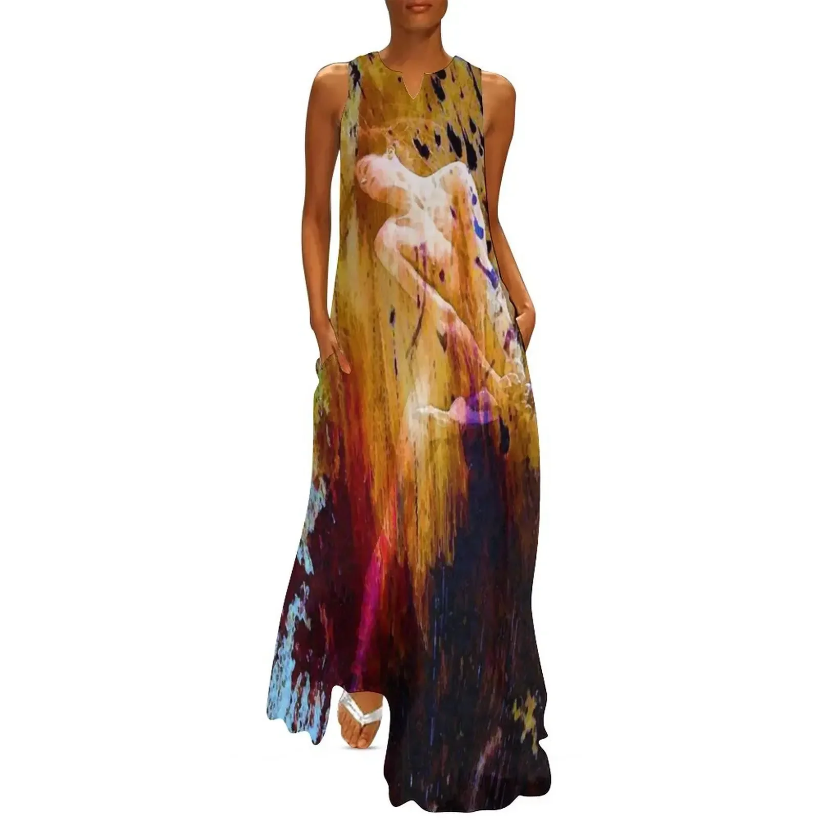 

Dance with colors Long Dress Dress woman prom dress women's evening dresses evening woman