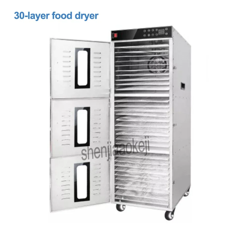 

Commercial 30-layer Large Capacity Food Dehydrator Stainless Steel Dried Fruit Machine Fruit Vegetable Dehydrated Food Dryer 1pc