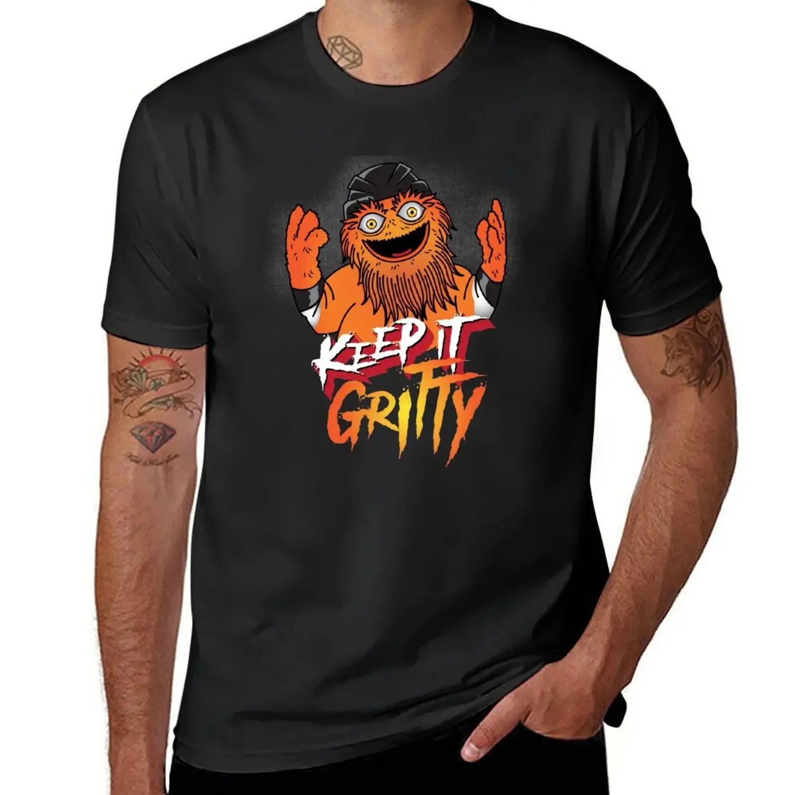 

Keep It Gritty Chaos Mascot T-Shirt cute tops quick drying mens white t shirts