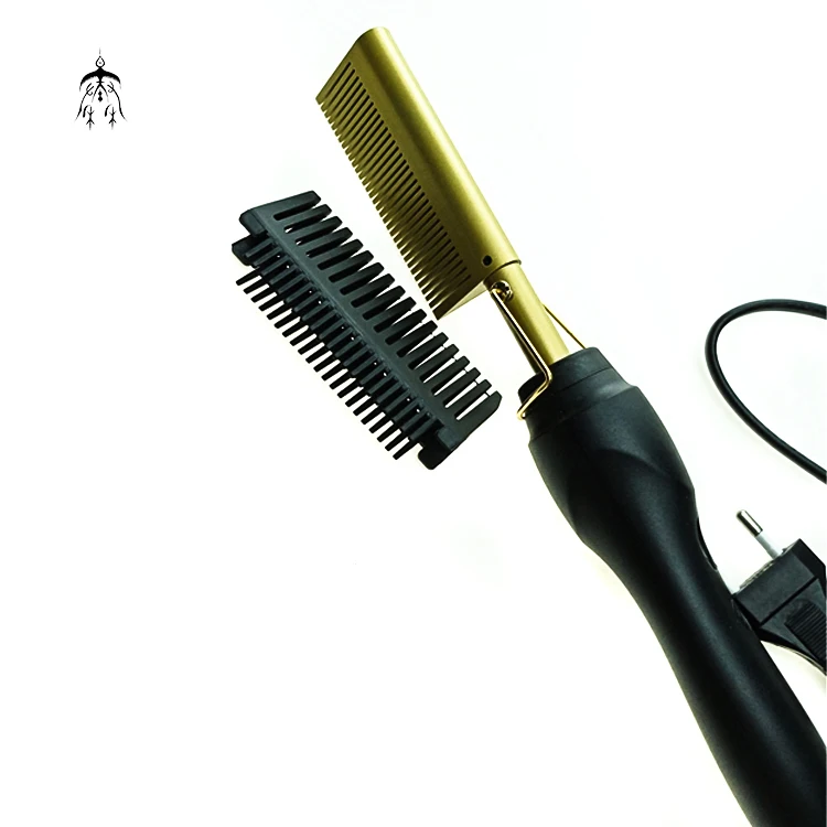 

Hot Selling Hair Brushes and Combs Professional Hot Comb Electric Hair Straightener Comb