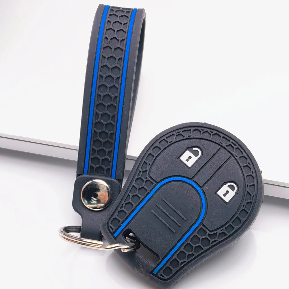 For Nissan Cabstar F24 Micra K12 Navara D40 Note E11 NV200 M20 Pathfinder R51 Qashqai J10 Fob Cover With Slim Strap Easy Install