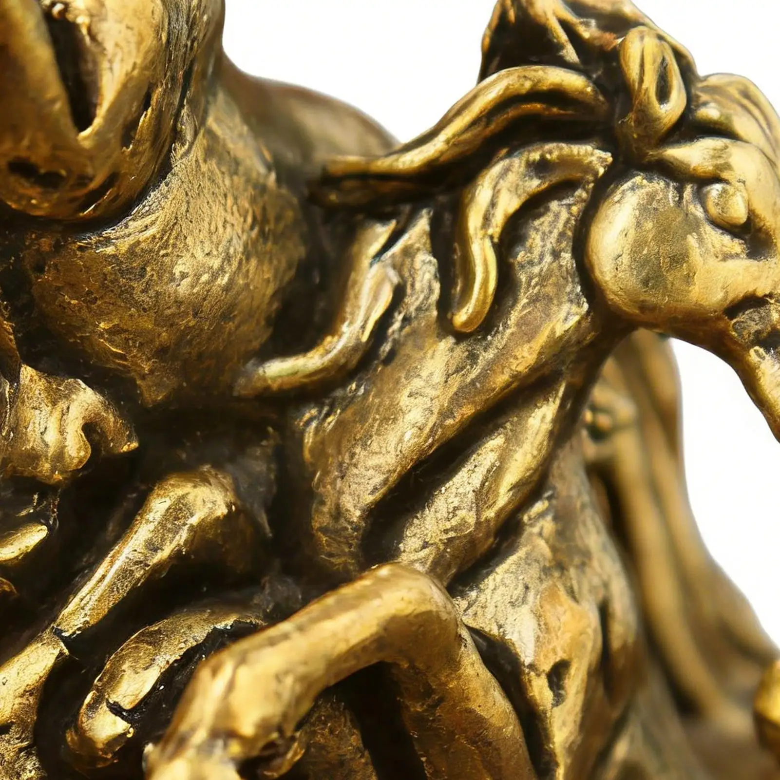 Brass Horse Galloping Desktop Ornament Vintage Decorative Horse Statues Mini Horse Figurine Landscape Tea Pet Decoration