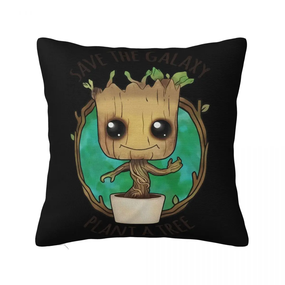 Neu Grobe S To 3Xl Womens Save The Galaxy Plant A Tree Guardians Of T Digital Printe Pillow Case