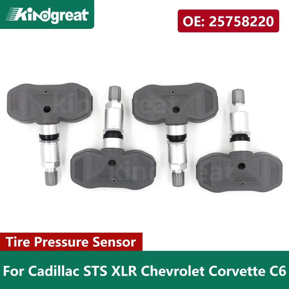 

4PCS/Lot 25758220 315MHZ Car TPMS Sensor Tire Pressure Sensor Monitoring System For Cadillac STS XLR Chevrolet Corvette C6