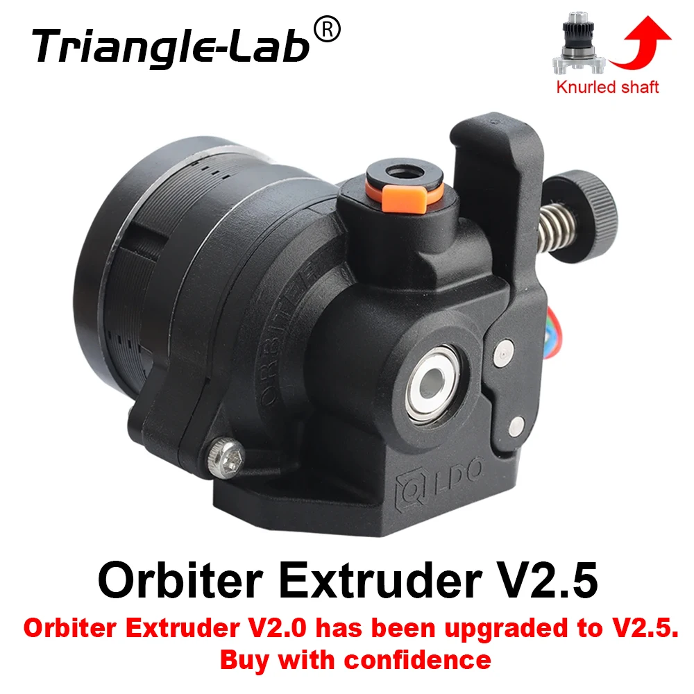 Trianglelab Orbiter Extruder, V2.5, LDO MOTOR, Double Gear Direct Drive Compatible, Ender3, CR10, PLA, PEI, TPU, ABS Filament