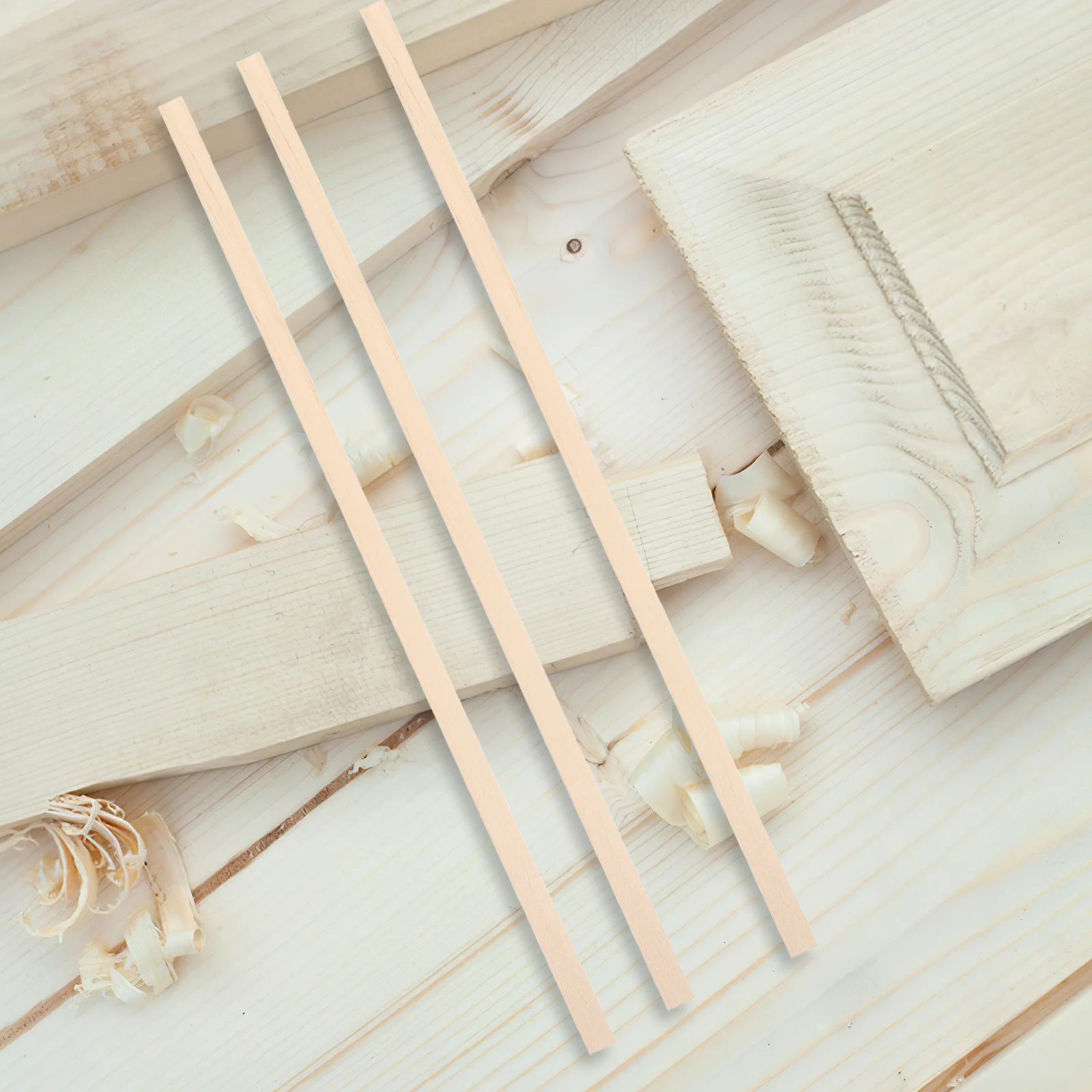 

60Pcs DIY Wood Square Dowel Rods Unfinished Hardwood Craft Sticks 25x1cm for Home Decor Projects Square Dowel Rods