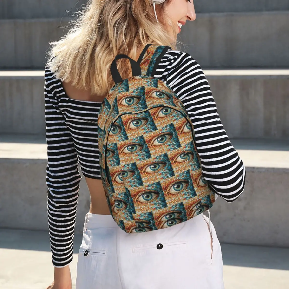 

EYE MOSAIC Backpack Hot Sale Daypack Large Capacity Boys Girls BookBag School Bag Shoulder Bags for Men Women