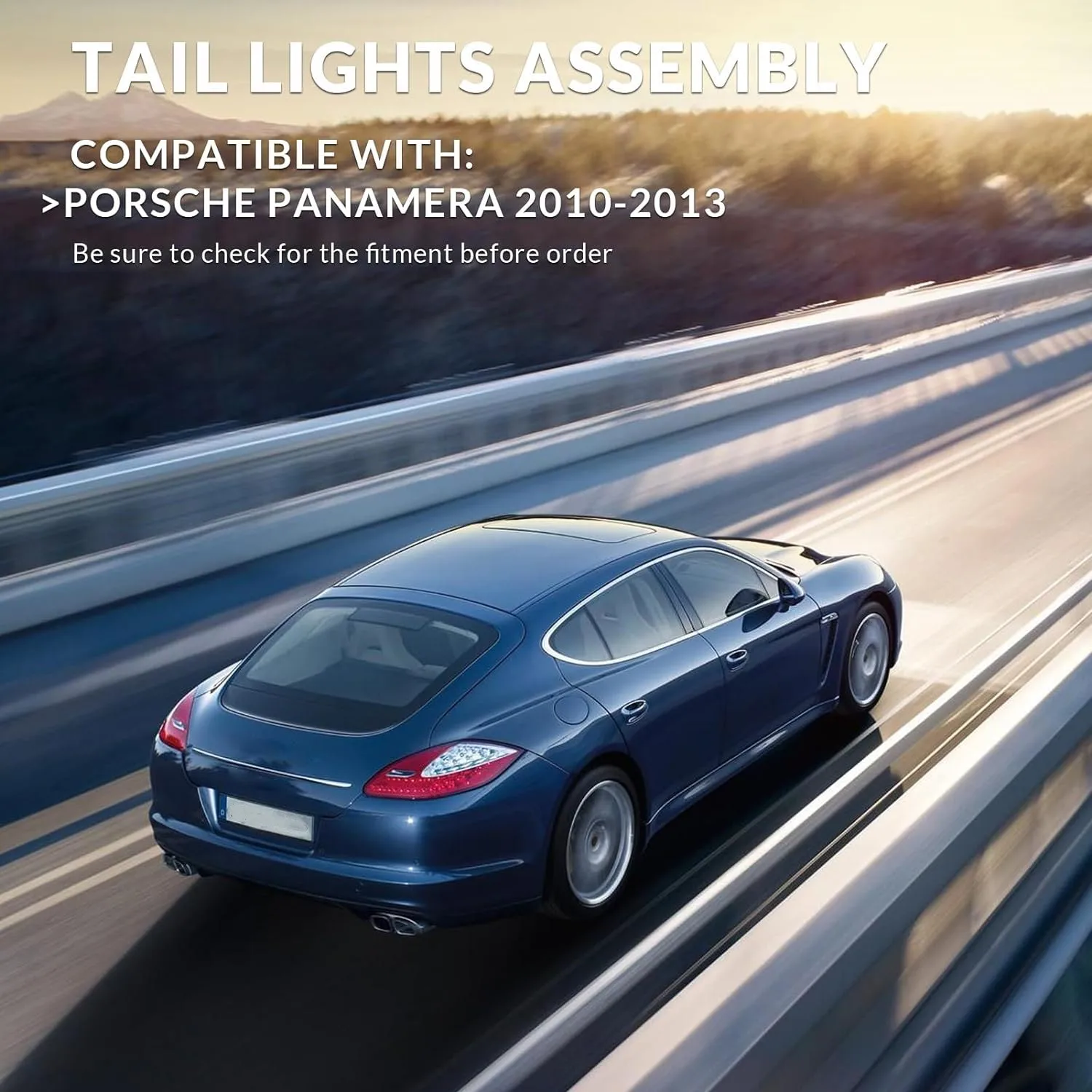 Luz trasera para Porsche Panamera 2010 2011 2012 2013 luz trasera para Porsche Panamera 970 LED luz trasera izquierda derecha