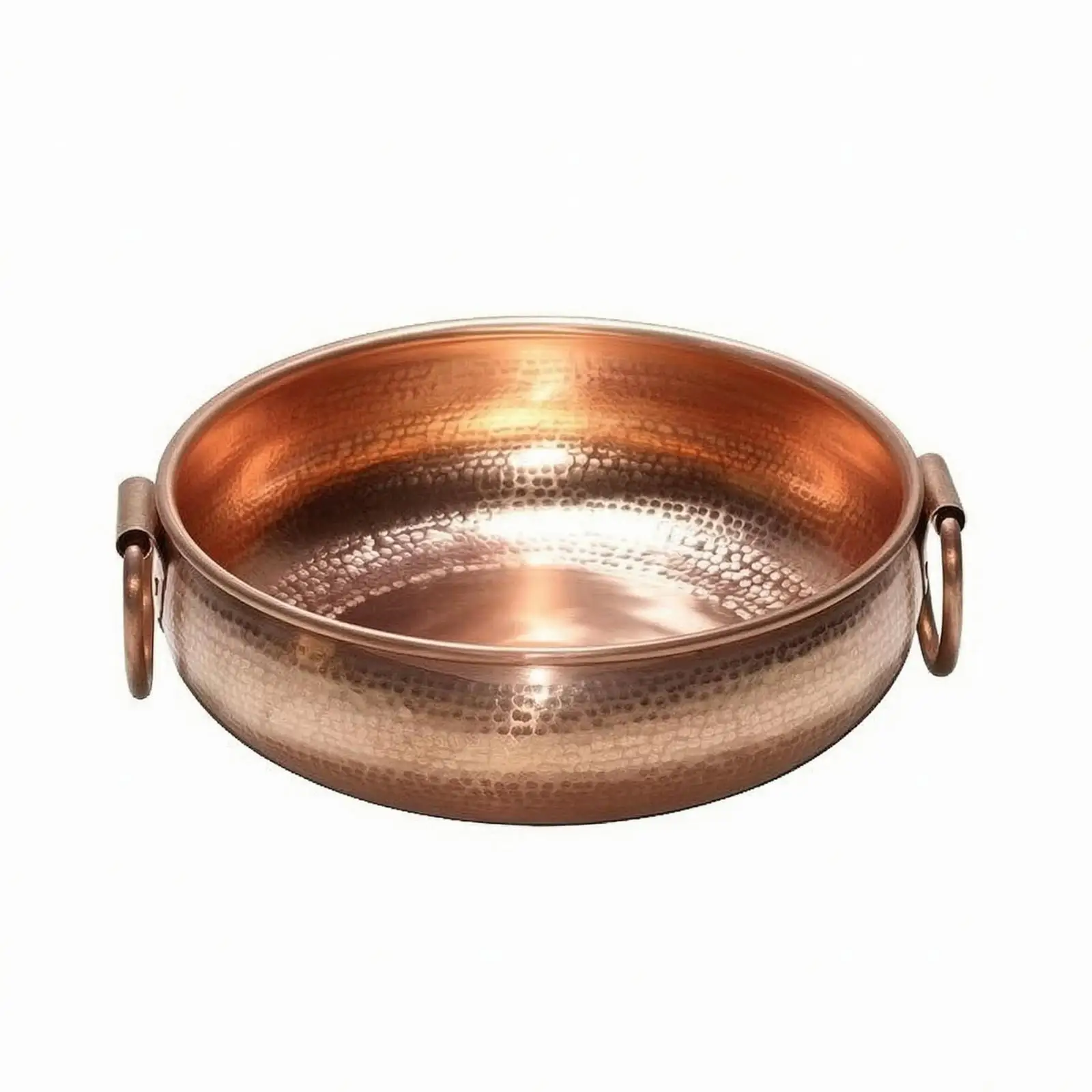 Hammered Copper Pot Wide Wide-Mouthed Top Cookware Heat Resistant