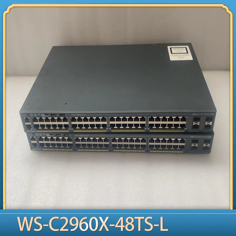 1pcs 48 Port Layer 2 Full Gigabit Ethernet Management Switch WS-C2960X-48TS-L