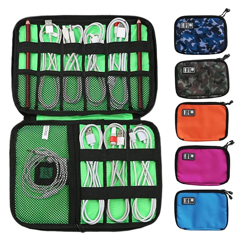 Gadget Cable Organizer Bag Travel Digital Electronic Accessories Storage Bag USB Charger Power Bank Holder USB Cable Case Bags