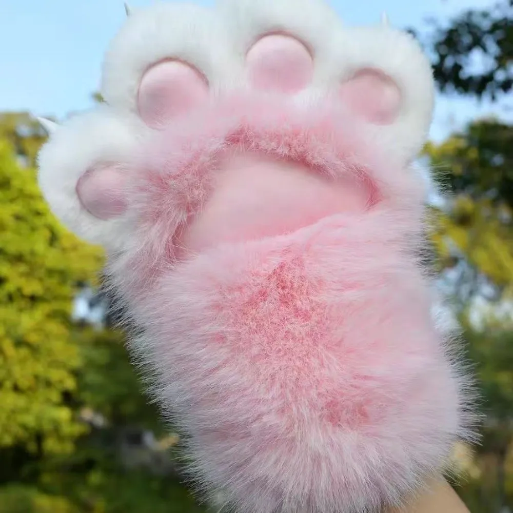 

New Cosplay Cat Paw Gloves Squeaking Thicken Cat Claw Mittens Animal Cartoon Cosplay Gloves Gifts