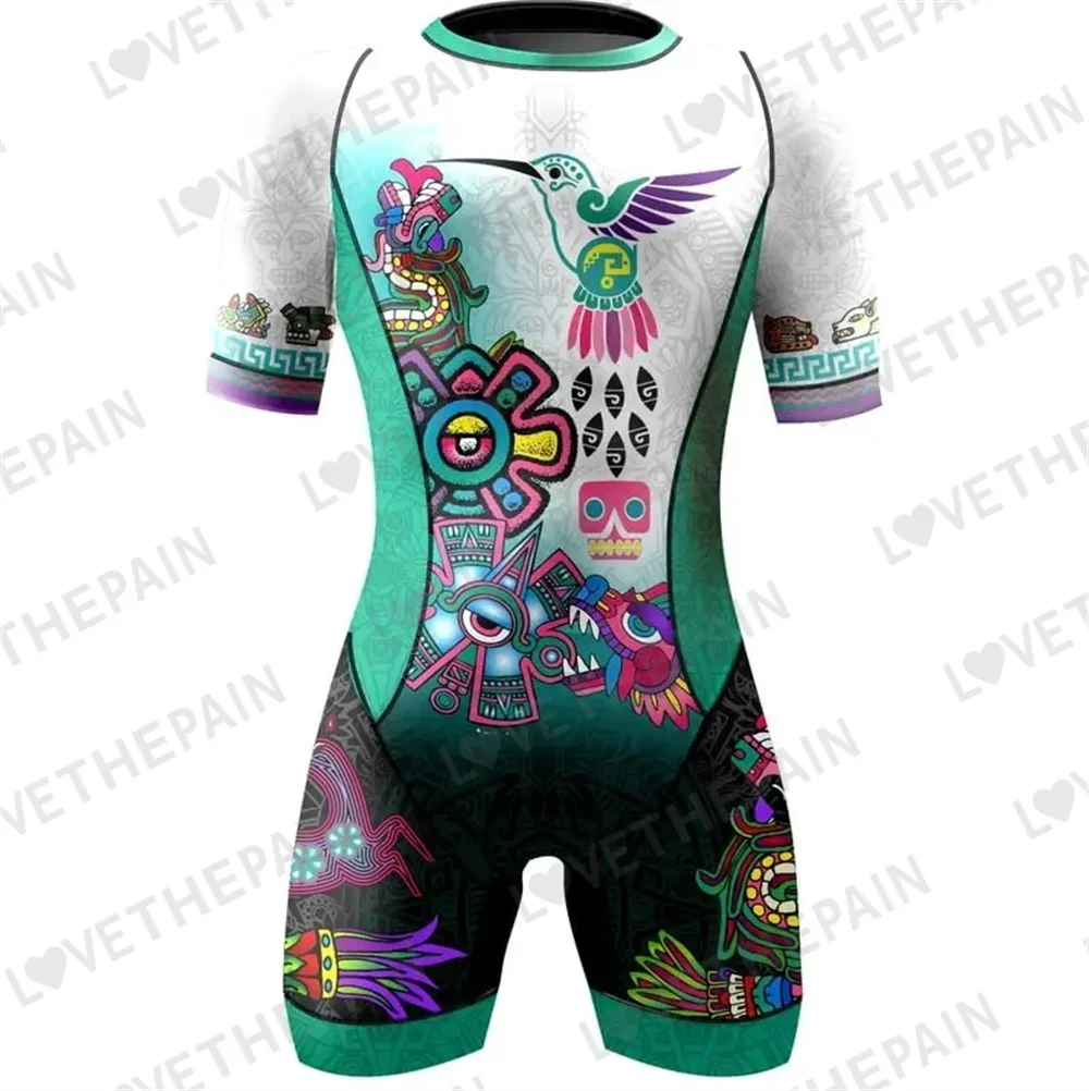 

Mexico Men Women Professional Triathlon Clothes Short Sleeve Cycling Skinsuits Sets Conjunto Feminino Ciclismo Jumpsuit Kit 2024