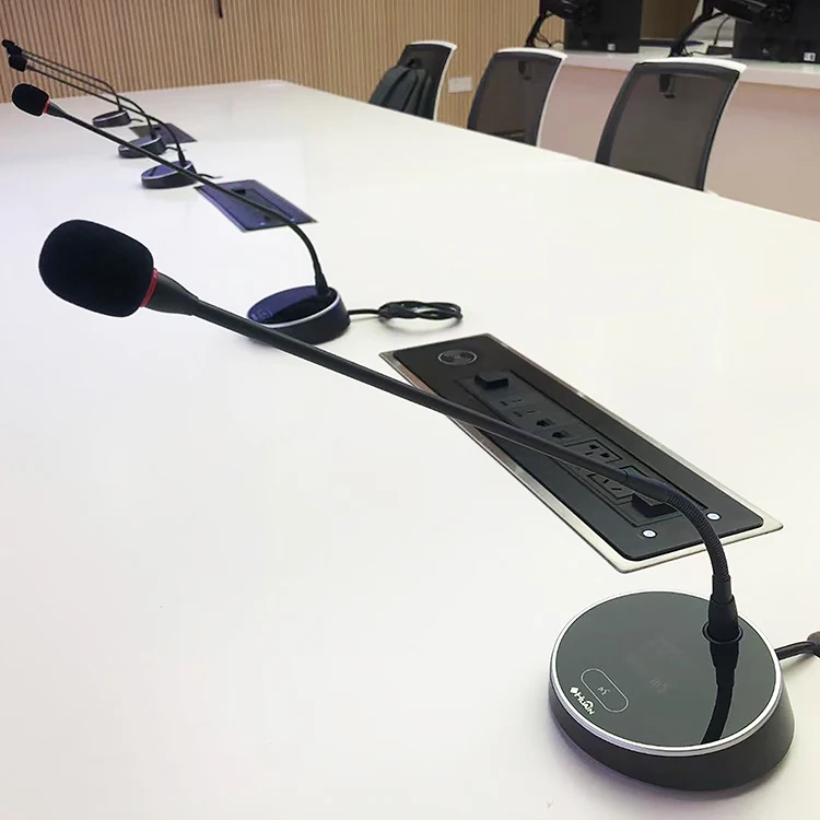 Digital Meeting Table Micro Speech Gooseneck Delegate Microphone Conference System Solution
