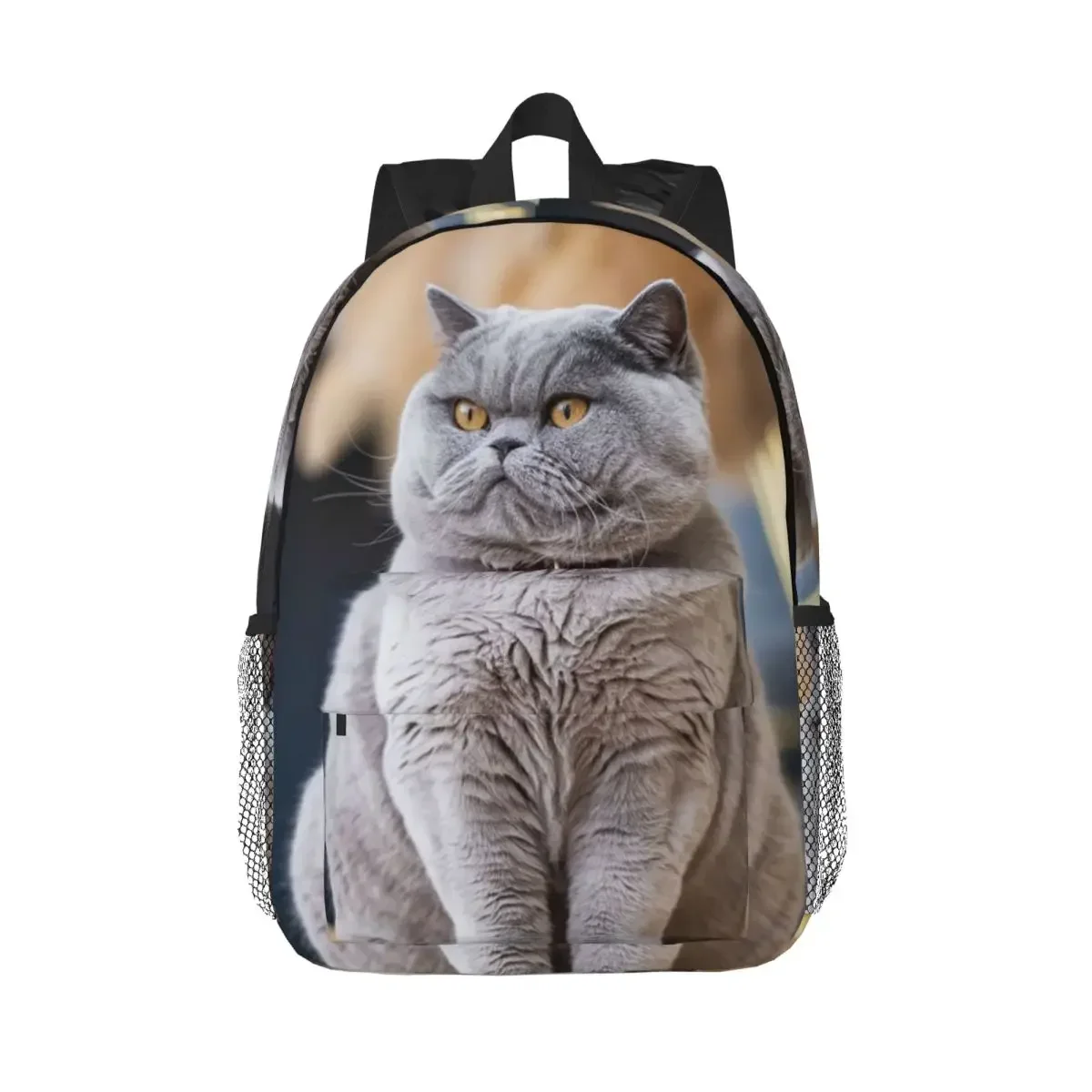 

Британский короткошерстный рюкзак с котенком, Лидер продаж, рюкзак большой емкости для мальчиков и девочек, сумки на плечо для мужчин и женщин, школьная сумка