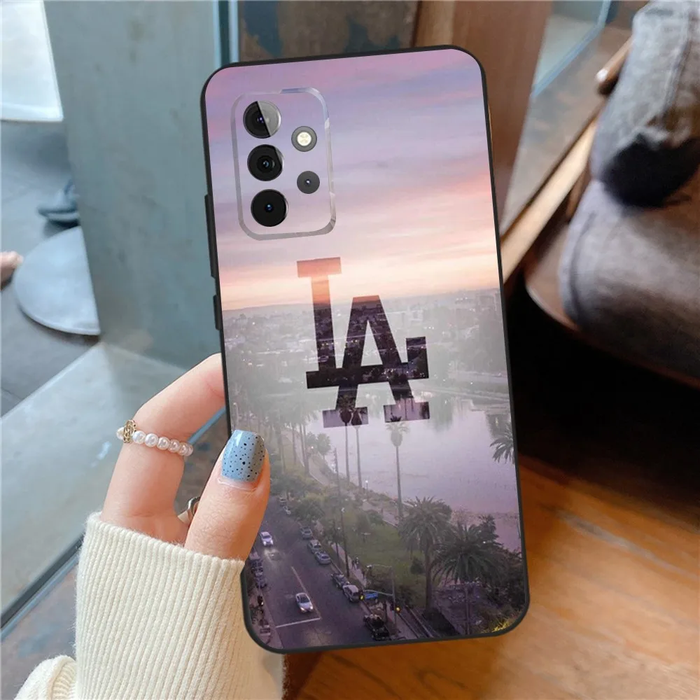 Casing ponsel Travel Los California untuk SamsungS24,23,22,21,S20 Ultra Pro 10,S30Plus,S9,20lite sampul Ultra hitam