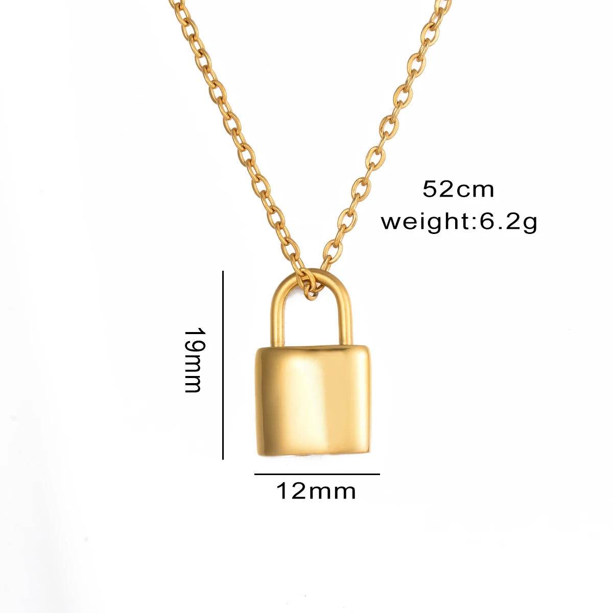 Neues Design Edelstahl Mini-Vorhängeschloss Urnen-Anhänger für Asche Halskette Gedenkschmuck – Detail 1