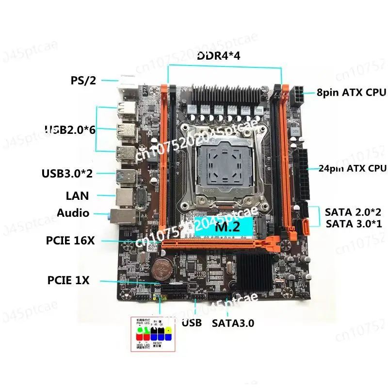 X99 Motherboard Set LGA  2011-3 Kit with Xeon 2680V4 CPU 32GB(2*16G)  DDR4 M-ATX NVME M.2 X99DR4 Motherboard Combos