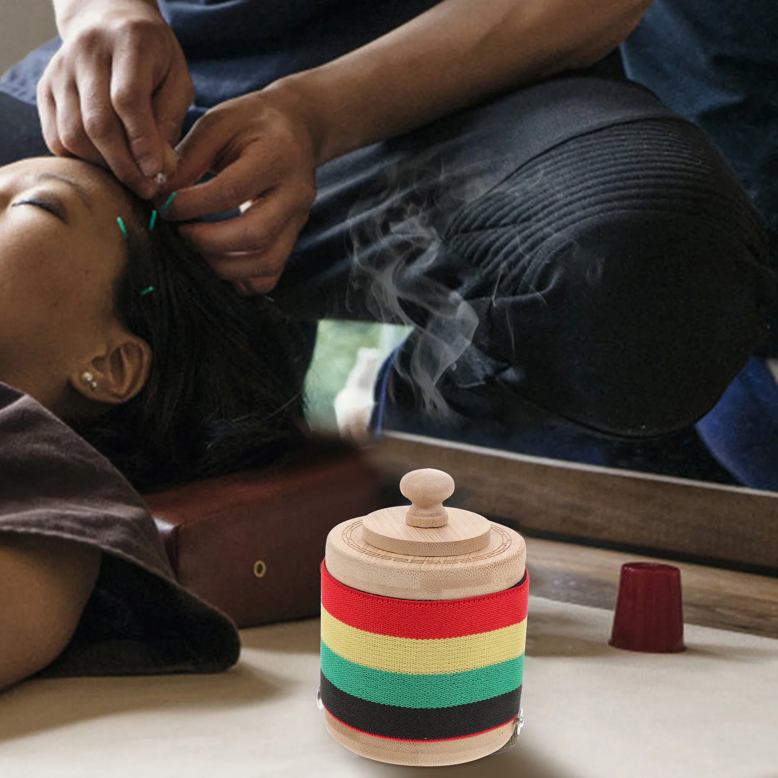 

Portable Smokeless Moxibustion Box Temperature Control for Body Therapy Fatigue Relief Moxa Cone Burner Moxa Heating Tank