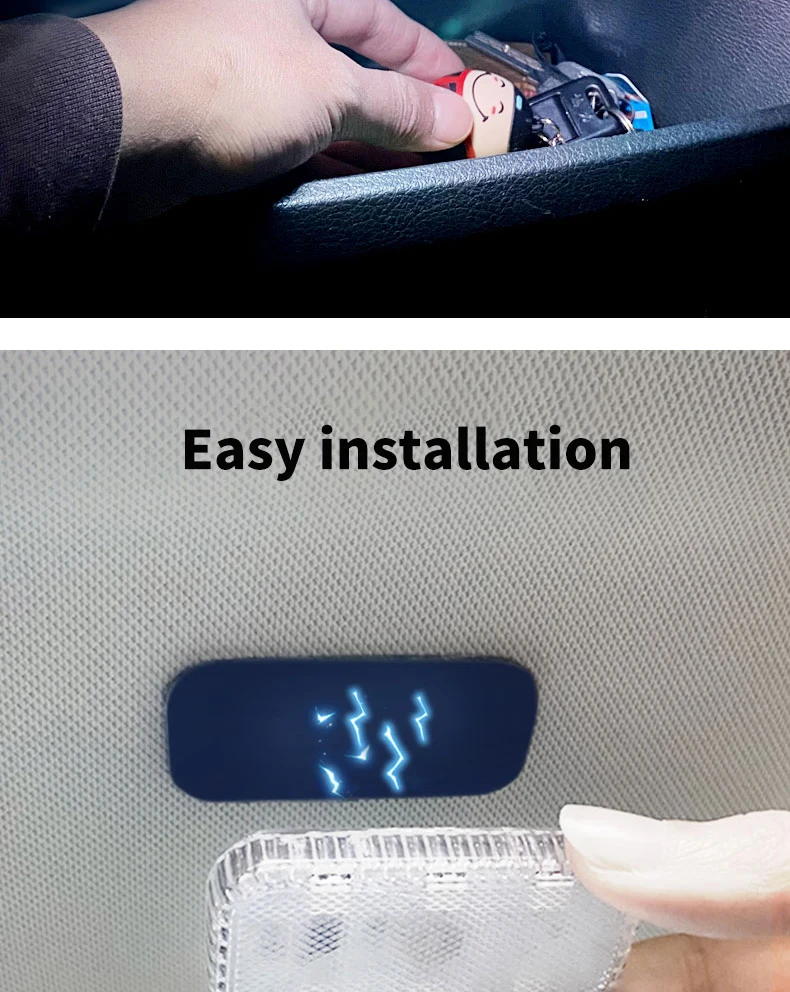 Automotive Innenraum-LED-Beleuchtung ohne Verkabelung, Auto-Leselampe, Berührungssensor, Kofferraum-Fußraum-Atmosphärenbeleuchtung – Detail 6