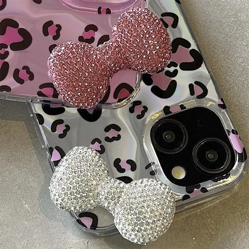 3D جوهرة Bowknot الحال بالنسبة لسامسونج غالاكسي A54 A34 A06 A36 A53 A25 A14 A32 A04 A03 M14 A24 A52 A52S A05 A05S A23 M23 M13 A51 غطاء