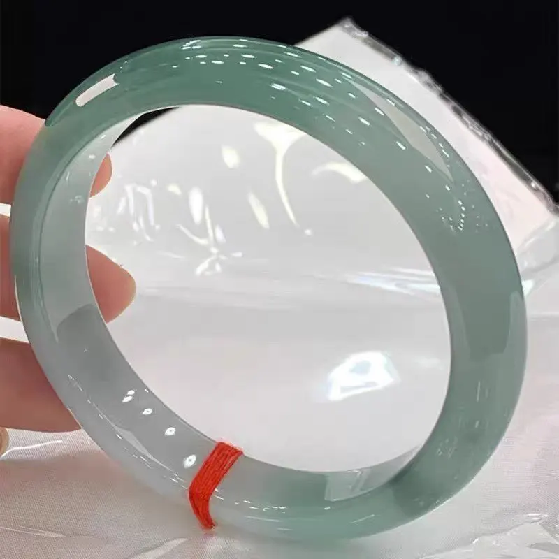 Pulsera de Myanmar para Mujer, Color Verde Aceite Intenso de Primavera, Jadeíta para Chicas Jóvenes