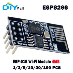 ワイヤレスシリアルトランシーバーモジュール,wi-fi,ESP-01S,esp8266,4mbフラッシュ,3.3v,大人用,ide 1, 2, 5, 10, 20, 100と互換性があります