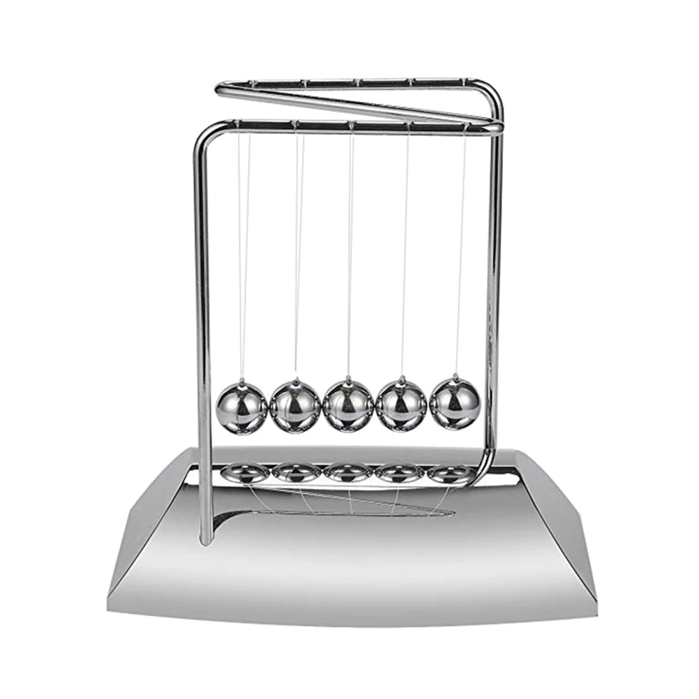 

1 шт., металлическая обучающая подставка Ньютона, украшение для рабочего стола, динамический эксперимент 18X11X18,5 см, гальванический Ньютон