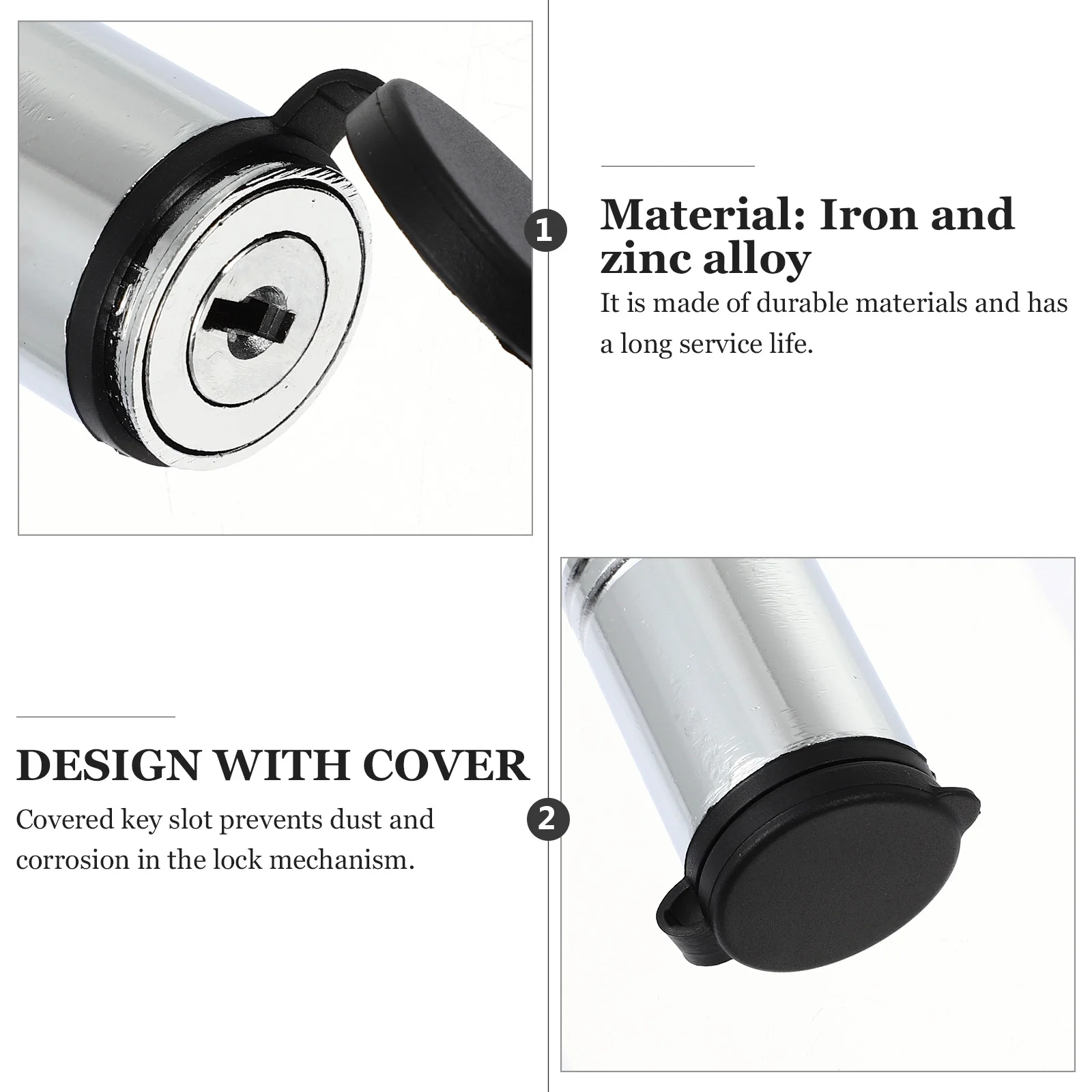 

1 pc Trailer Lock Receiver Hitch Rack Sercurity Locking Straight Rod for Truck Dust Proof Cover Hitch Pin Coupler Set