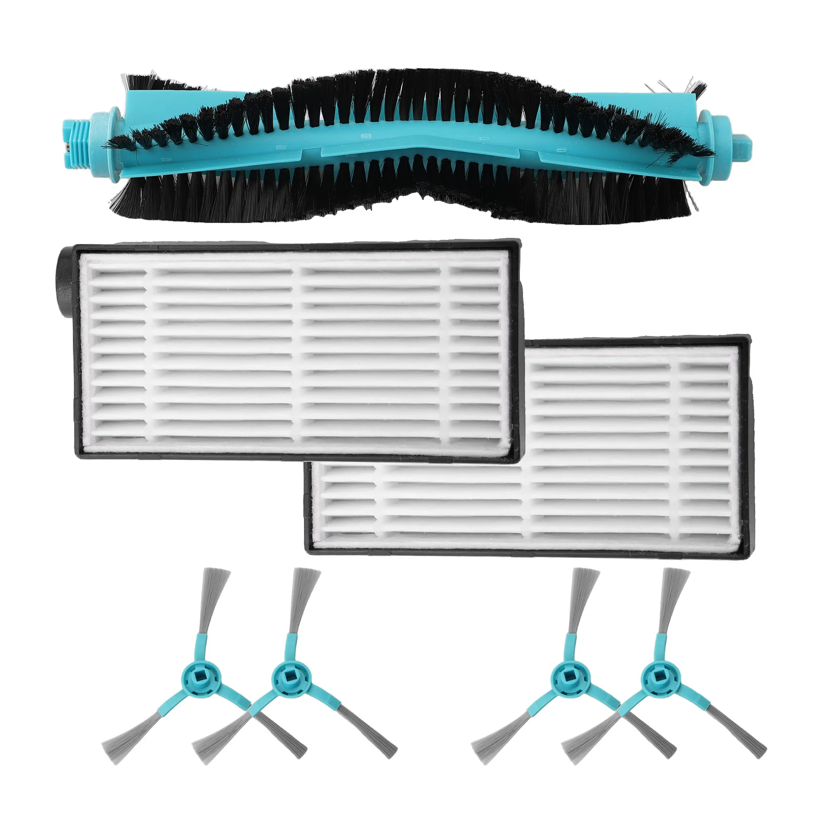 청소 브러시 ​​세트 로봇 진공 액세서리 코너 청소 기능 Conga 5090 용 효율적인 청소 성능