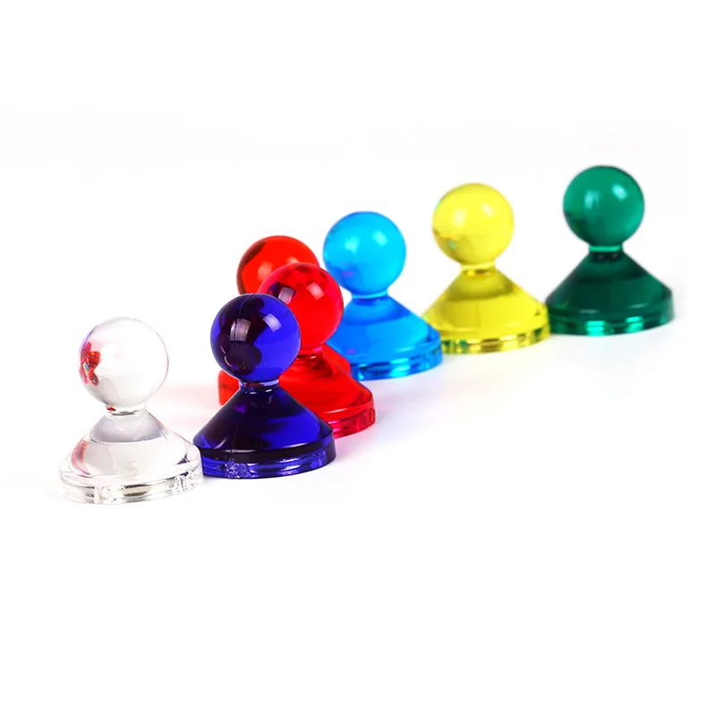 20Pcs Strong Magnets Neodymium Noticeboard Pin Fridge DIY Whiteboard Uses in Office Home Advertising Education Colors