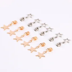 10Pcs 5# Dragon Paint Zipper Slider Nylon Zipper Puller For DIY Handwork Luggage Home Textile Clothing Sewing Zipper Accessories
