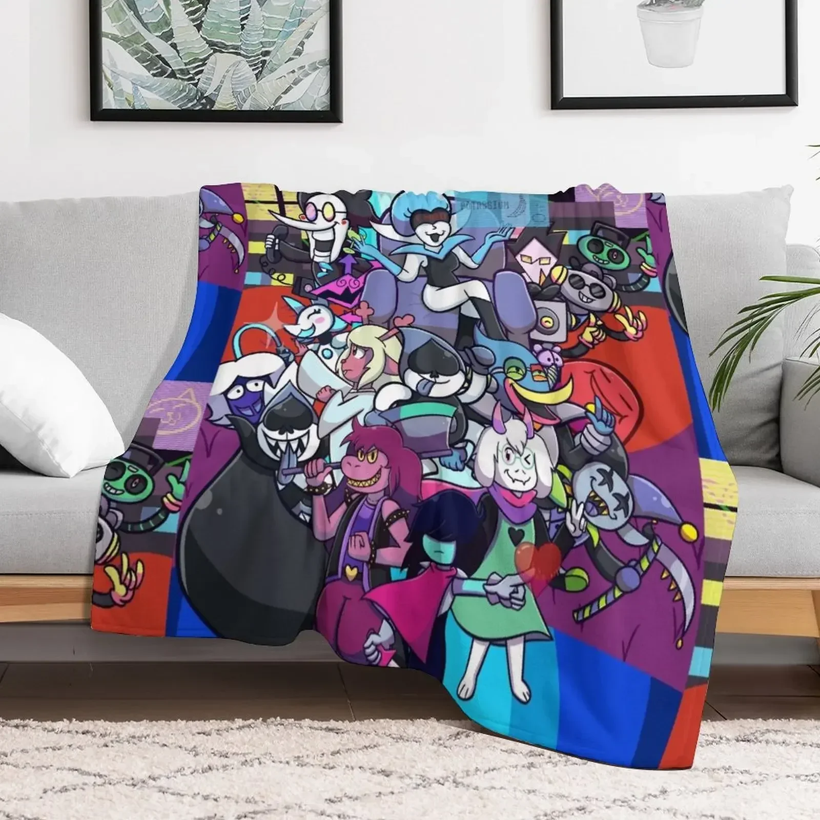 Deltarune Chapter 2 Throw Blanket Retros Custom blankets ands Blankets